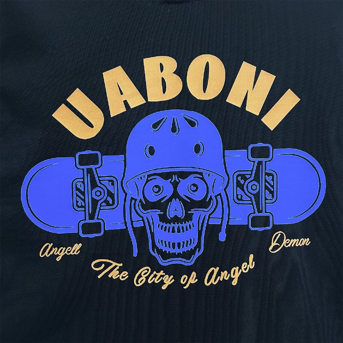 高級EU製＆定価2万◆UABONI*Paris*半袖Tシャツ*ユアボニ*パリ発◆コットン100％ 吸汗 ソフト 快適 遊び心 アメカジ ストリート 街着 2XL_画像3