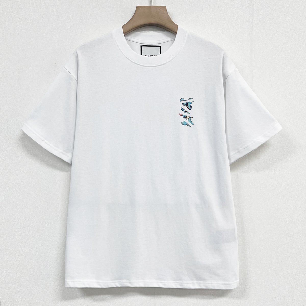 個性ヨーロッパ製※定価2万◆ブルガリア発※RISELIN 半袖Tシャツ 高級 通気 吸汗 快適 クマ トップス プルオーバー ストリート 街着 L/48_画像2