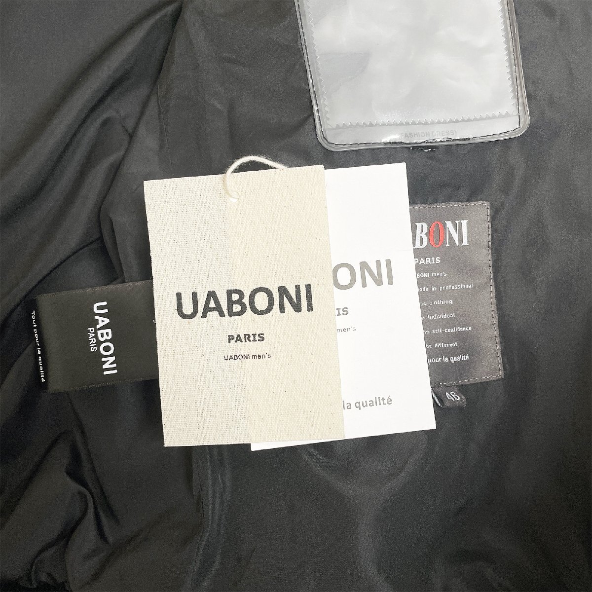 最高級EU製＆定価12万◆UABONI*パリ発*豪華毛皮・ミンク・ファーコート・極地防寒 限定 艶 クマ ジャケット ブルゾン 真冬 M/46サイズ_画像9