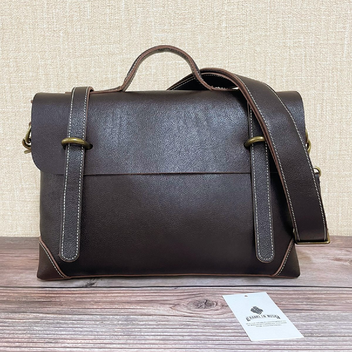  standard business bag regular price 12 ten thousand FRANKLIN MUSK* America * New York departure top class cow leather dressing up 2way tote bag formal business 