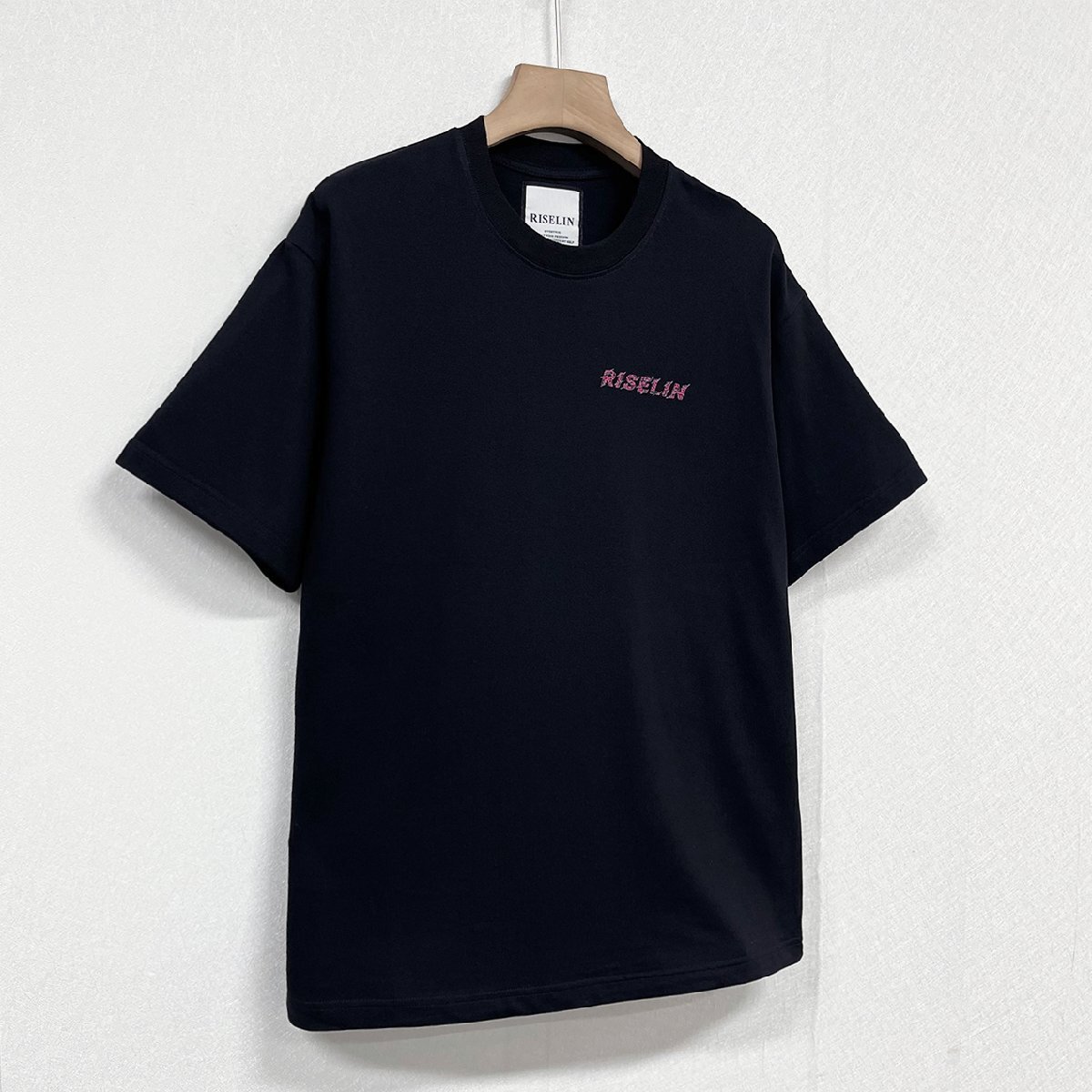 高級ヨーロッパ製※定価2万◆ブルガリア発※RISELIN 半袖Tシャツ 上質 薄手 通気 プリント 遊び心 トップス カットソー 個性 夏服 L/48_画像10