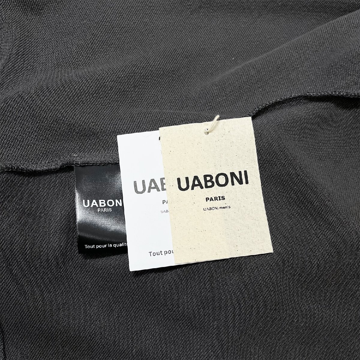 上級EU製＆定価4万◆UABONI*Paris*トレーナー*ユアボニ*パリ発◆綿100％ 快適 頑丈 オシャレ カットソー トップス 定番 日常 春 XL/50_画像9