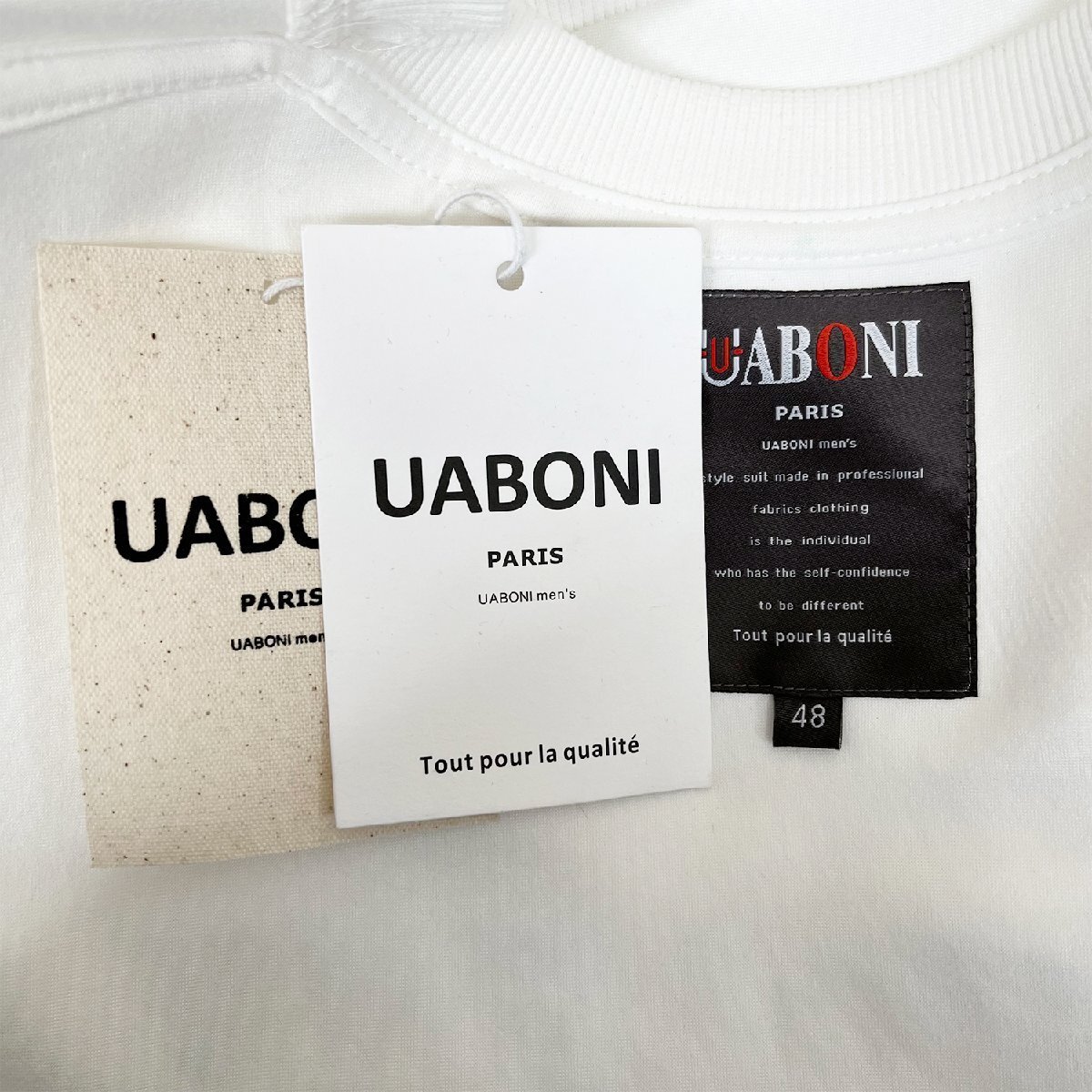 絶賛EU製＆定価4万◆UABONI*Paris*トレーナー*ユアボニ*パリ発◆上質 快適 ソフト クマ スウェット 長袖 プルオーバー ユニセックス XL/50_画像9