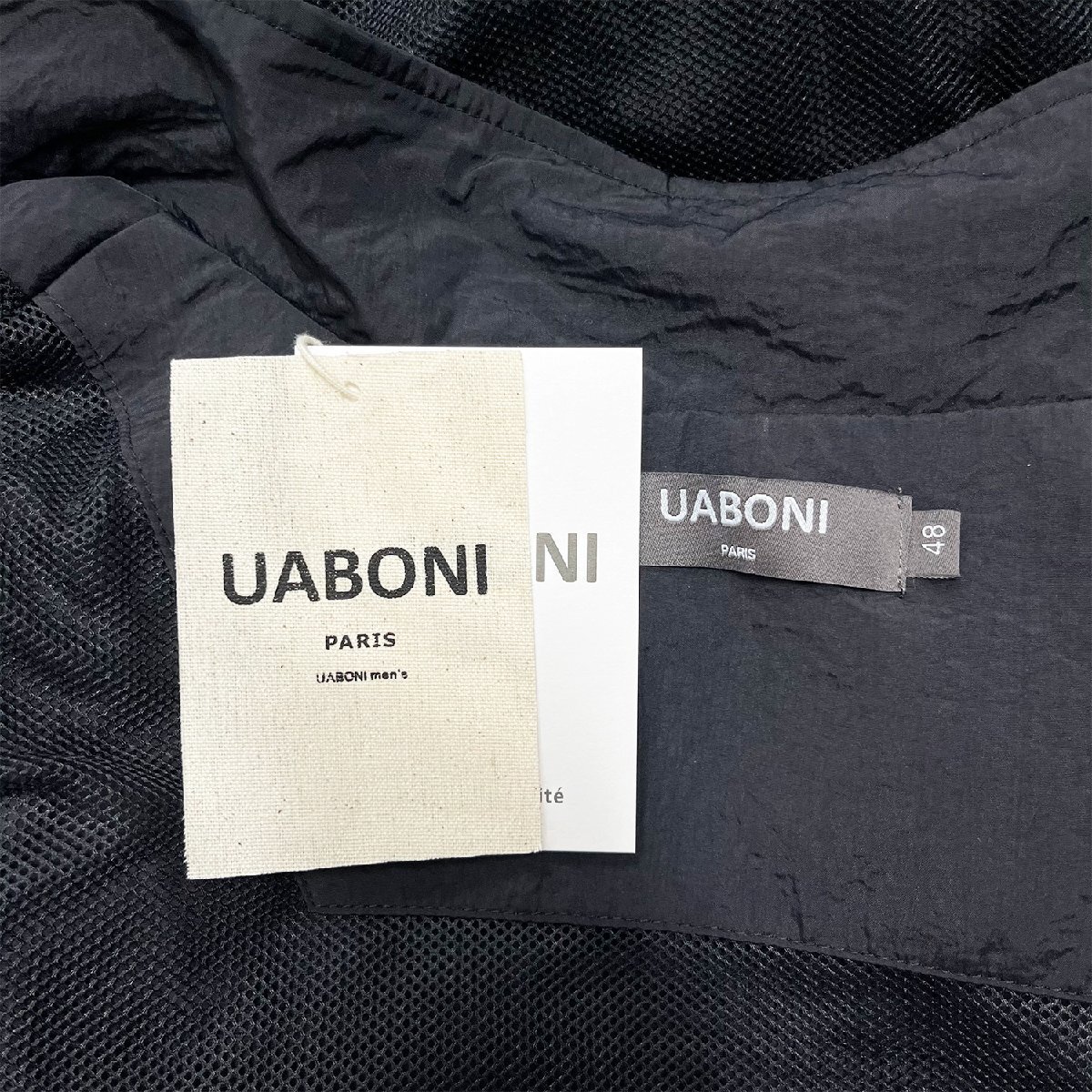 定番EU製＆定価4万◆UABONI*Paris*トレーナー*ユアボニ*パリ発◆快適 速乾 薄手 ハーフシップ 英字 メッシュ スポーツ プルオーバー 2XL_画像8