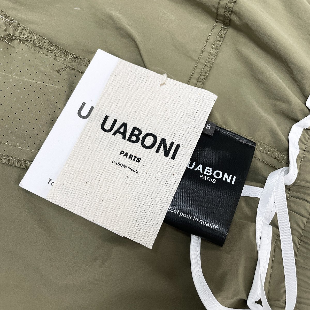 人気EU製＆定価3万◆UABONI*Paris*ショートパンツ*ユアボニ*パリ発◆快適 通気 速乾 無地 ハーフパンツ ボトムス 短パン メンズ 2XL/52_画像9