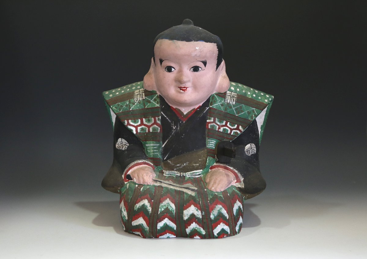 蔵出 骨董 武者 侍 武士 土人形 紙人形 詳細不明 当時物 古い 蔵出 骨董 武者 侍 武士 土人形 紙人形 詳細不明 当時物 古い