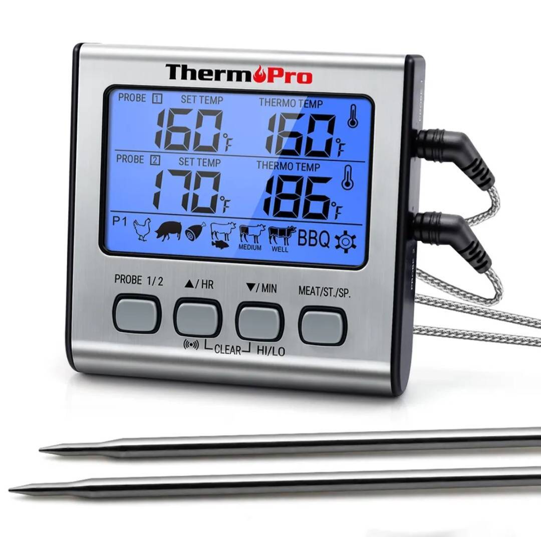 ThermoProサーモプロ クッキング料理用オーブン温度計デジタル ミルク コーヒー 肉 揚げ物 食品 燻製などの温度管理用_画像1