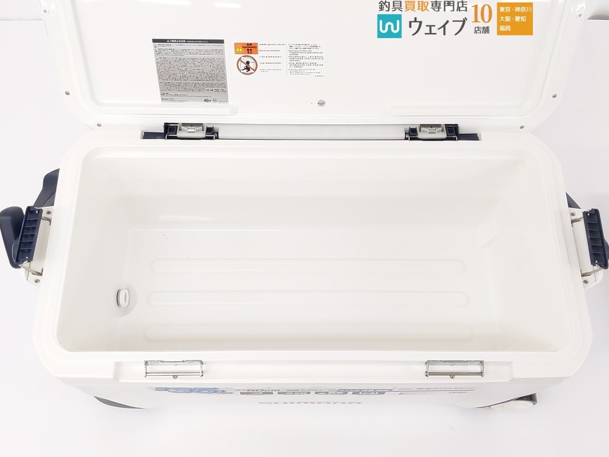 シマノ スペーザ ライト 350 キャスター NS-E35U ピュアホワイト 超美品の画像7