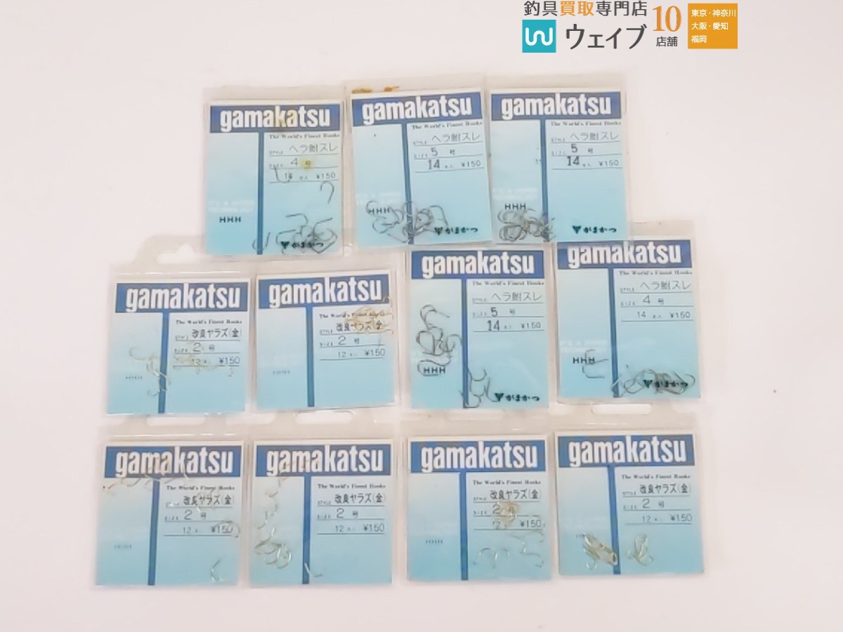  Gamakatsu Kanto attrition 3 number * Gamakatsu yalaz keep 6 number * Gamakatsu spatula . attrition 4 number other total 83 point spatula needle set unused goods crucian carp needle 