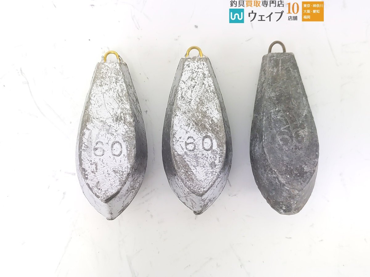 小田原 六角オモリ 錘 60号～100号 総重量 約9.0kg_80Y487528 (10).JPG