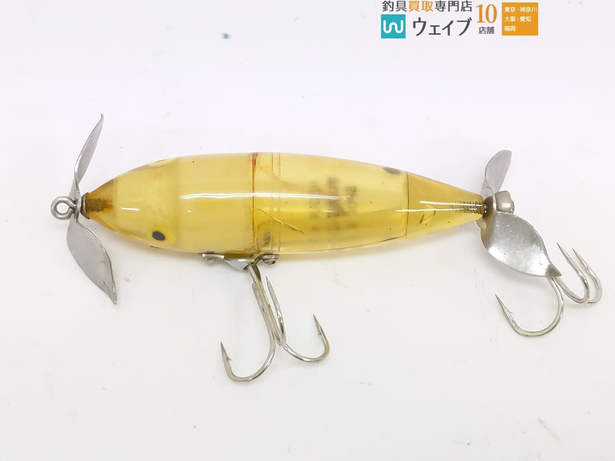 HEDDON ヘドン WOUNDED SPOOK ウンデッドスプーク クリアカラー カリペラ ひねりペラ ジャンク品_60S491001 (1).JPG