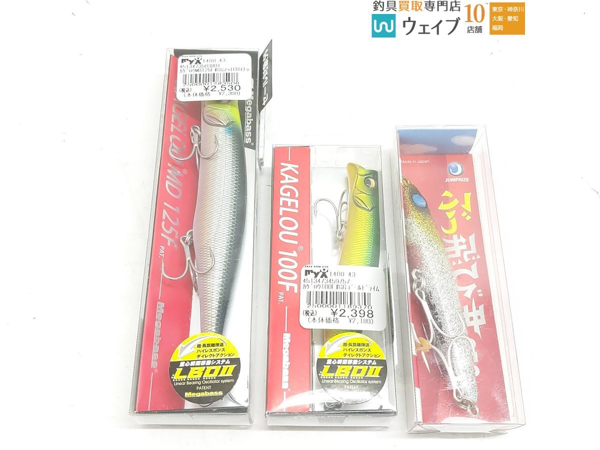 メガバス カゲロウ MD 125F、カゲロウ 100F、X-80 マグナム、OSP ヴァルナ 110-S 等 16点セット_60X491610 (2).JPG