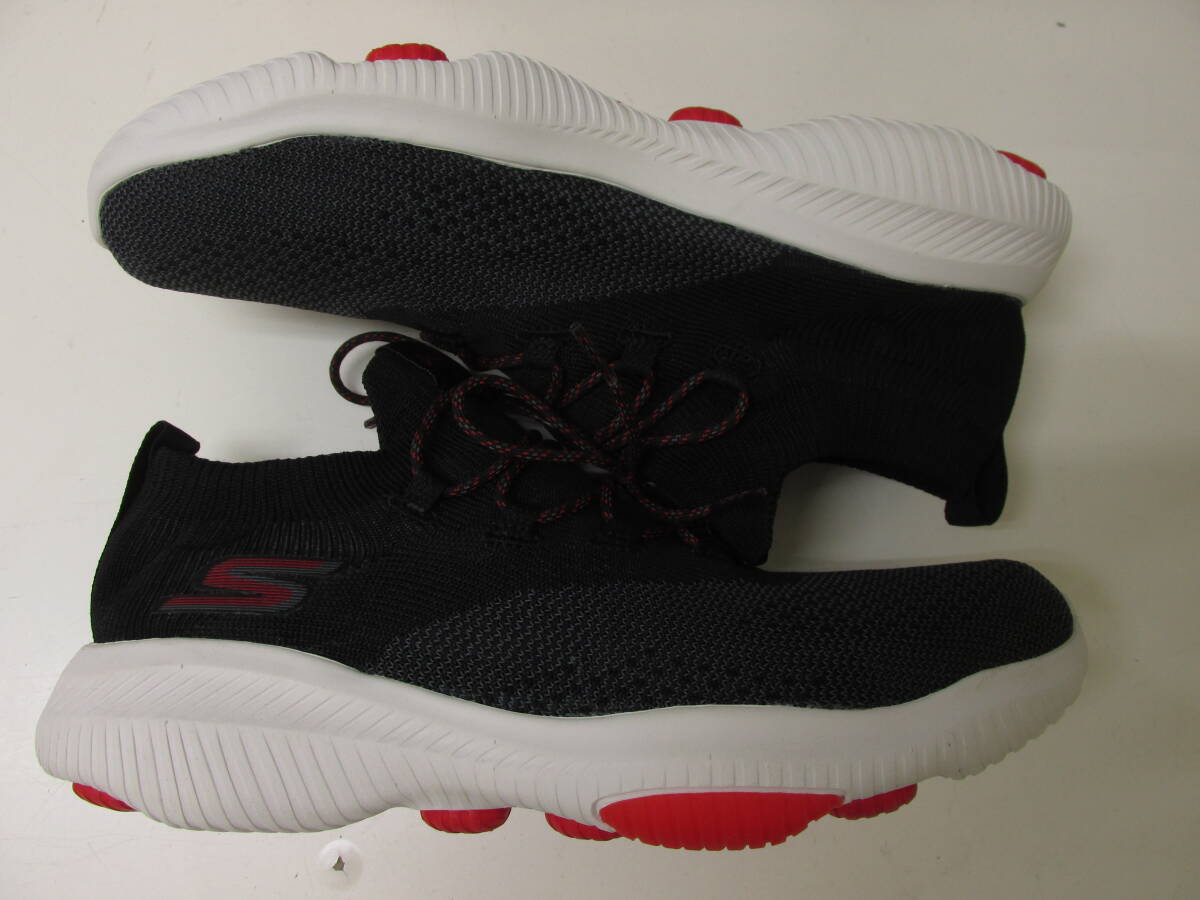 ◆ SKECHERS スケッチャーズ 54667 GO WALK REVOLUTION ULTRA ブラック×レッド スニーカー シューズ 靴 /6644SA-F_画像9