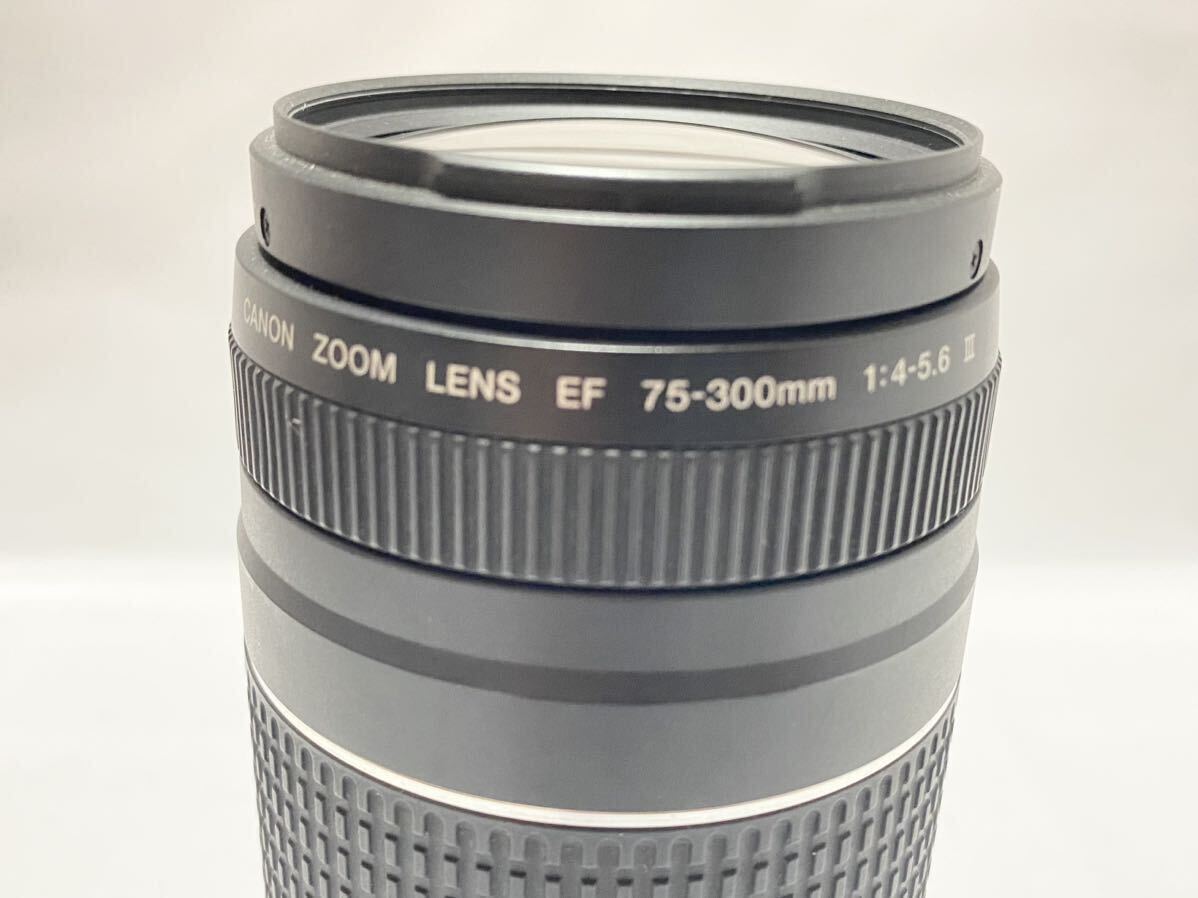 ★☆★ Canon EF 75-300mm F4-5.6 Ⅲ Lens キヤノン レンズ 完動 ◆レンズフィルター付き！_画像7