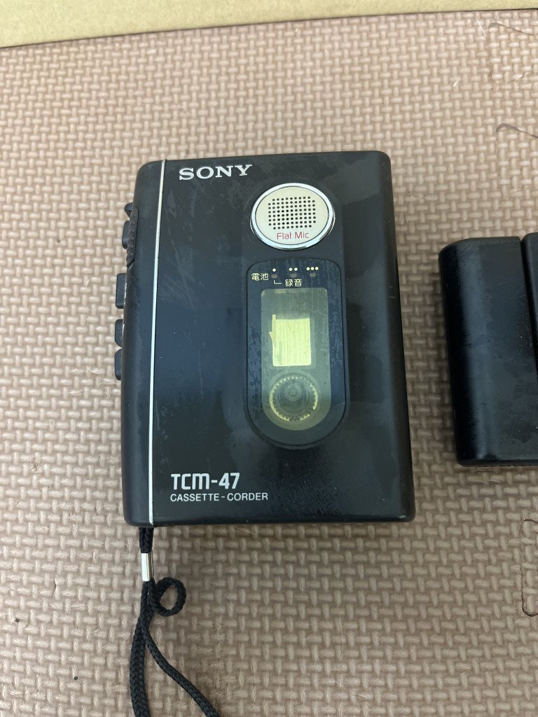 ◆【DD705/125477】SONY ソニー　TCM-47 カセットレコーダー WM-190 WALKMAN_画像2