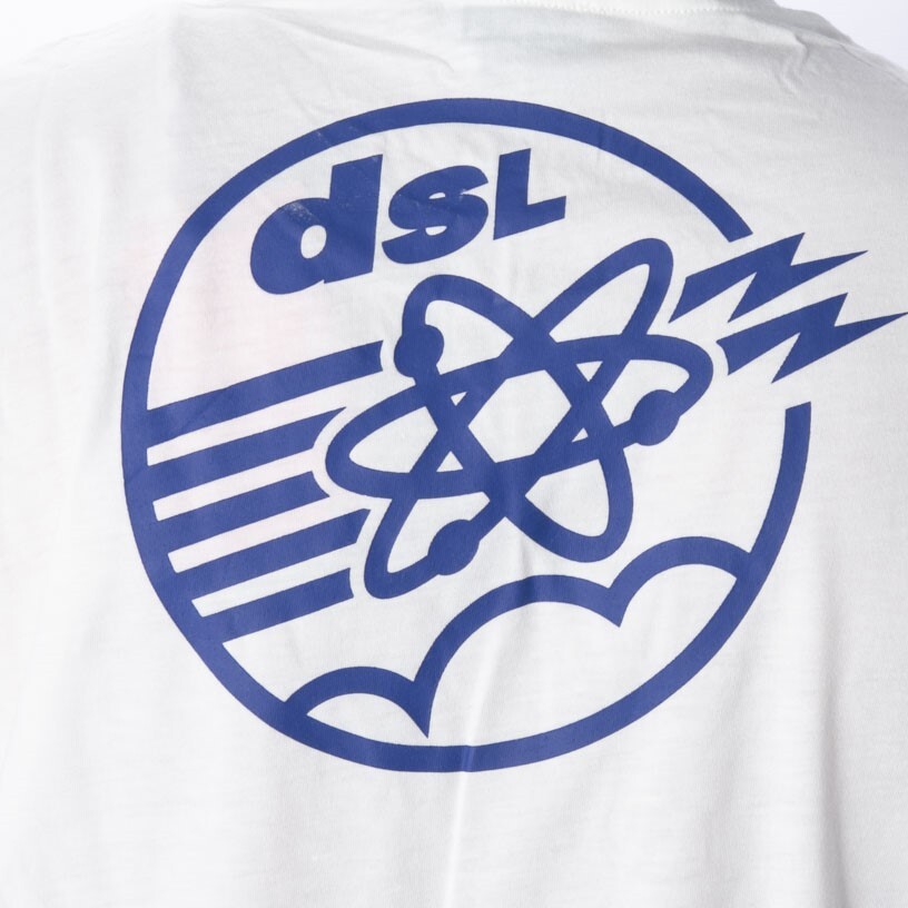 【サイズ選択】定価15400円■ディーゼル■ロゴプリント クルーネックロングスリーブTシャツ ホワイト■DIESEL■97.8FM 袖ロゴ ロンT D■白_画像6