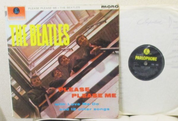 ☆彡 英國盤 The Beatles / Please Please Me [ UK '63 mono Parlophone PMC 1202 MAT 1 / 1 ] Ernest J. Day & Co. Ltd. London_画像1