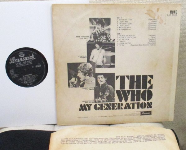 ☆彡 英國盤 The Who My Generation [ UK mono '65 ORIG Brunswick LAT 8616 ] MAT 1/1_画像3