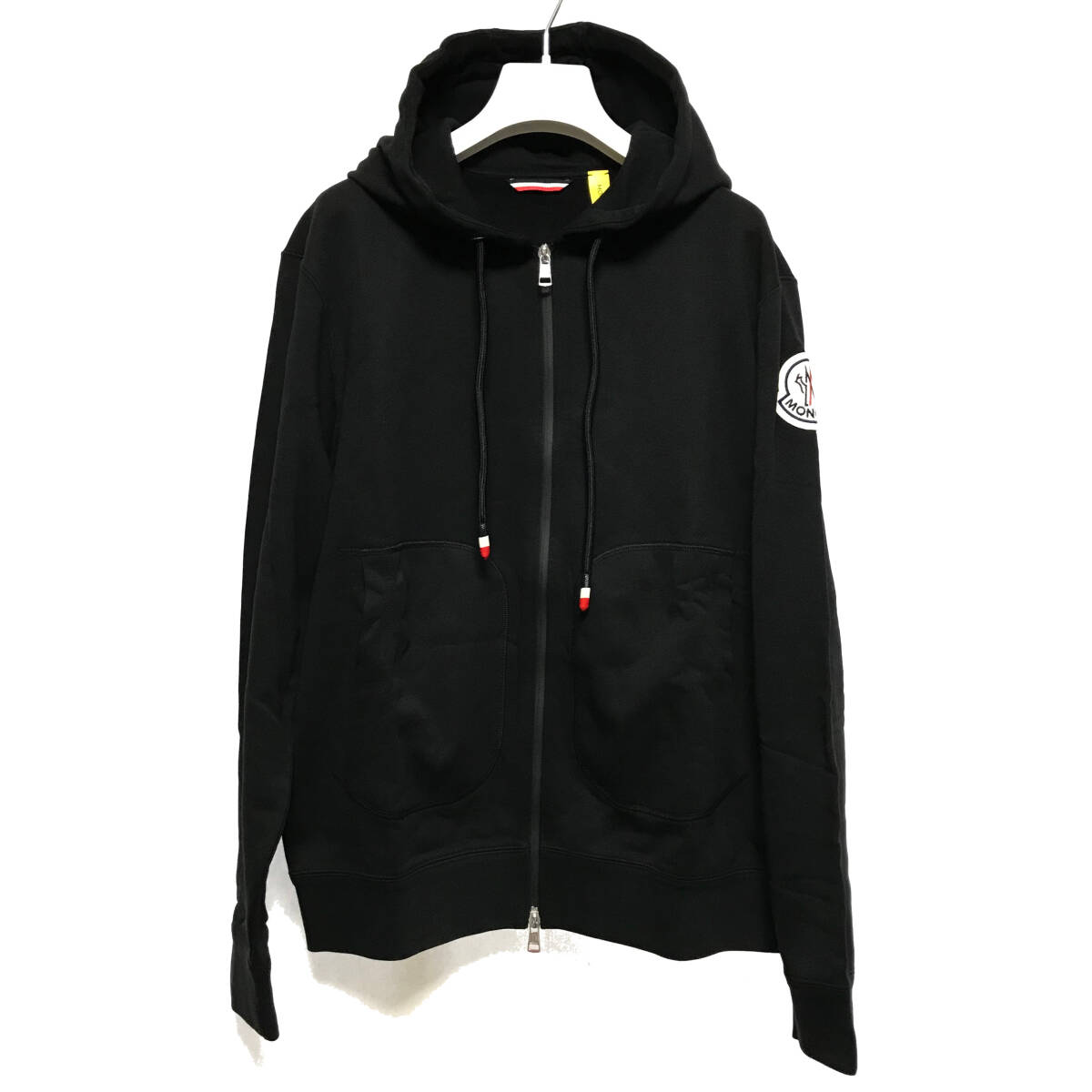 MONCLER 1952 ジップパーカー　黒　Lサイズ　定価114400円　モンクレール ジーニアス ZIP HOODIE GENIUS フーディー ロゴパッチ　ブラック_画像3