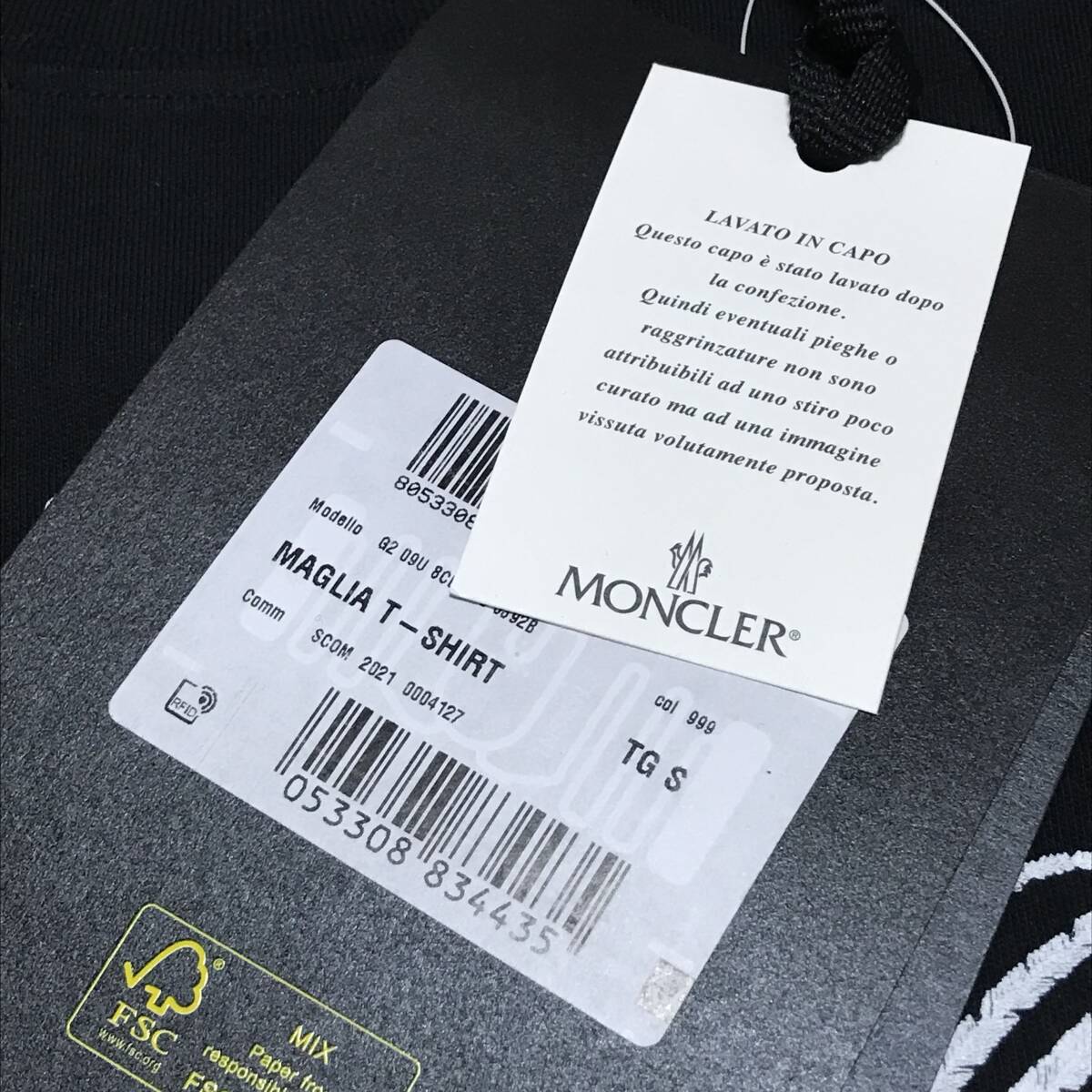 MONCLER FRAGMENT ドラゴン Tシャツ 黒 Sサイズ 新品　定価42500円　モンクレール ジーニアス フラグメント FRGMT ロゴ HF スカジャン_画像6