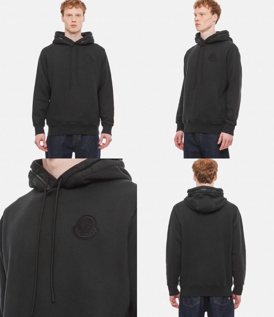 MONCLER GENIUS 1952 ガーメントダイ　 パーカー　黒 Lサイズ　定価117000円　モンクレール HOODIE　GARMENT DYE 後染め　フーディー_画像9