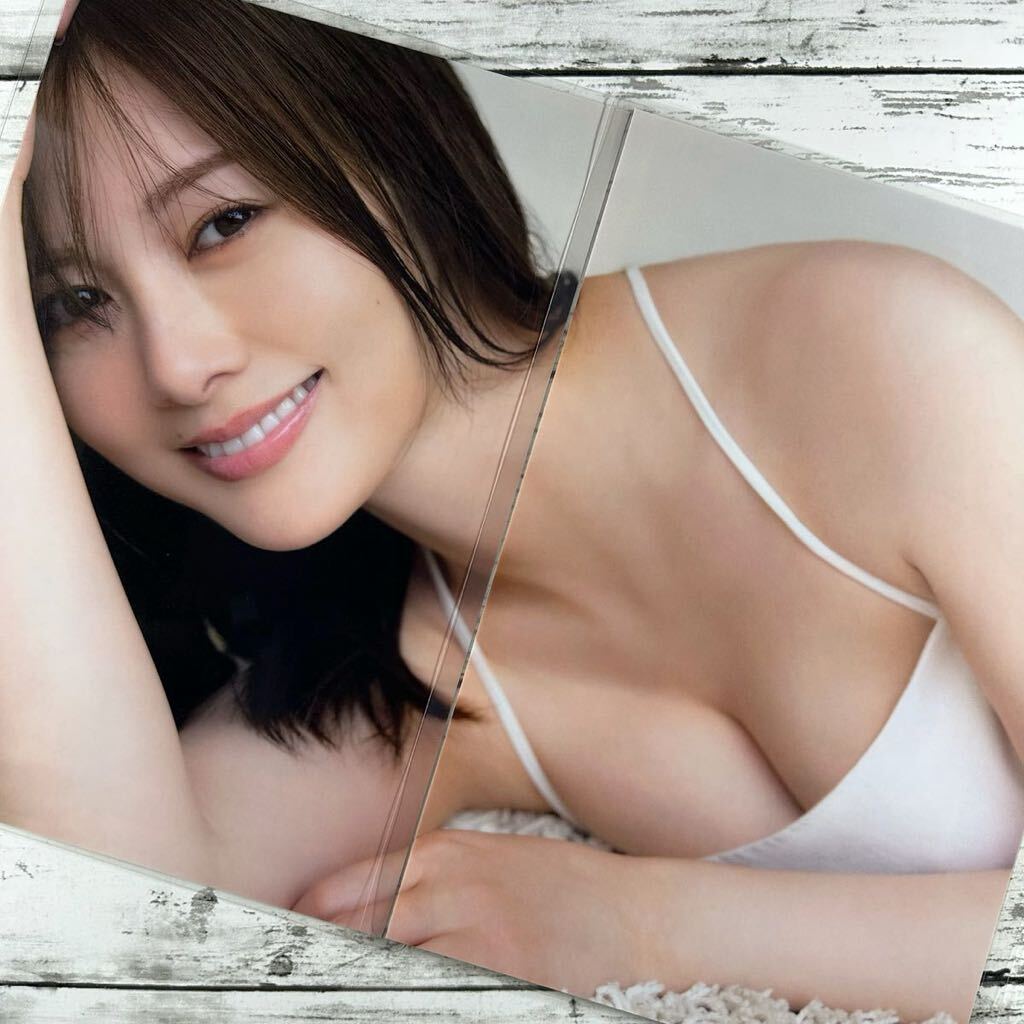 [ high quality laminate processing ][ white stone flax . Nogizaka 46 ] FRIDAY 2023 year 1/6 magazine scraps 10P B5 film swimsuit bikini model performer woman super 