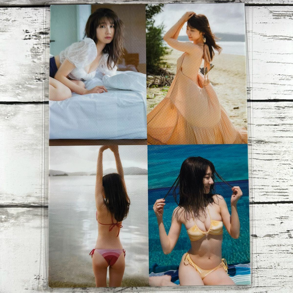 [ высокое качество ламинирование отделка ][ Kashiwagi Yuki AKB48 ] Young Jump 2021 год 33 номер журнал вырезки 7P B5 плёнка купальный костюм bikini model актер женщина super 