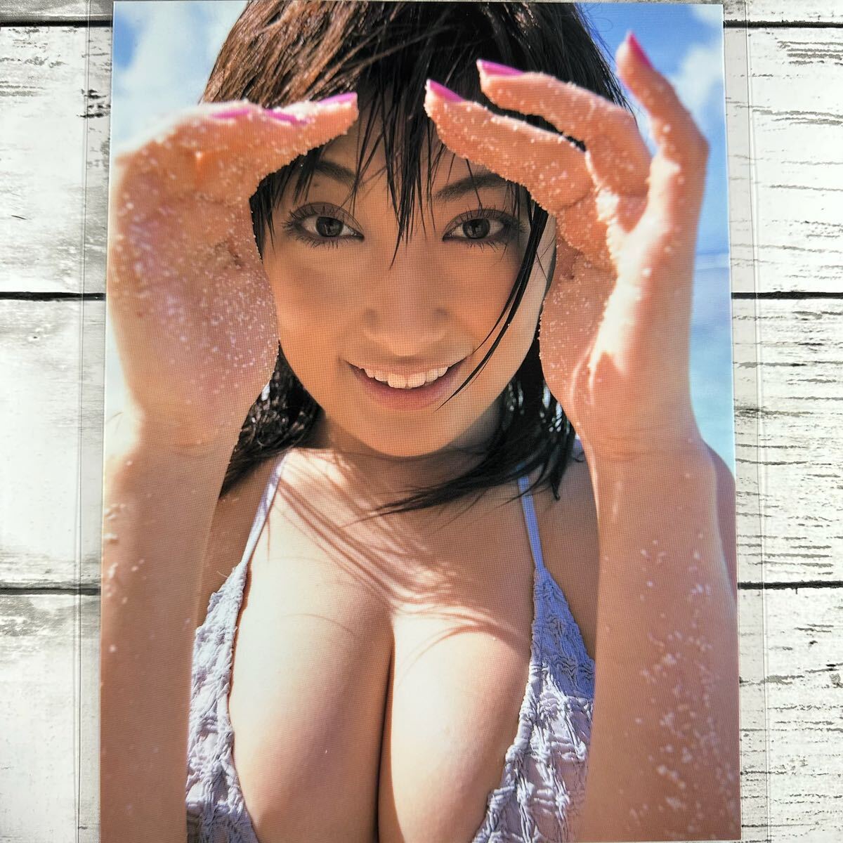 [ high quality laminate processing ][ Kumada Youko ] magazine scraps 11P A4 film swimsuit bikini model performer woman super 
