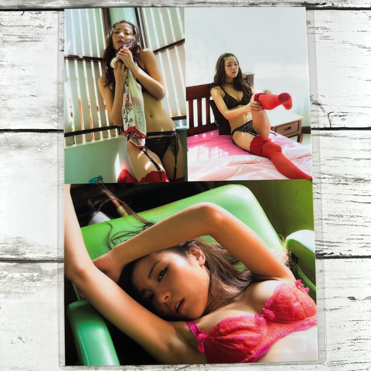 [ high quality laminate processing ][ Ishikawa .] magazine scraps 4P B5 film swimsuit bikini model performer woman super 