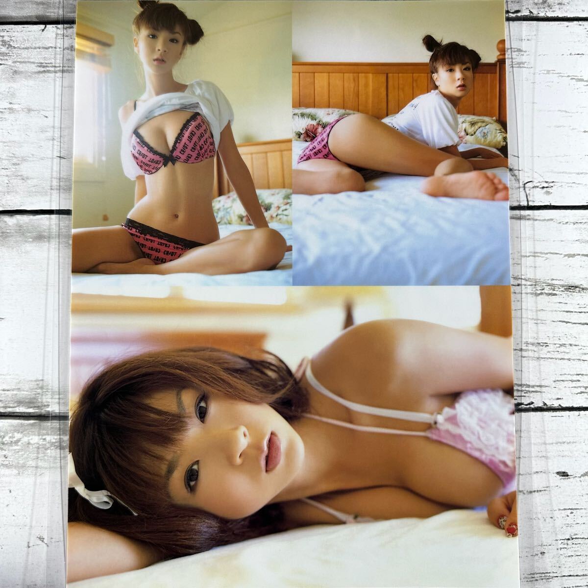 [ высокое качество ламинирование отделка ][ Hoshino Aki ] FRIDAY 2007 год 12/21 журнал вырезки 3P A4 плёнка купальный костюм bikini model актер женщина super 