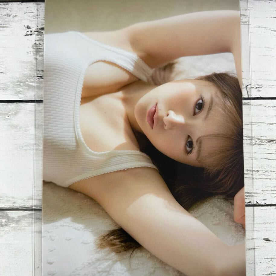[ высокое качество ламинирование отделка ][ белый камень лен . Nogizaka 46 ] журнал вырезки 15P B5 плёнка купальный костюм bikini model актер женщина super 