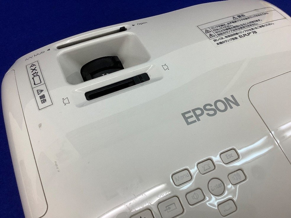 EPSON LCDプロジェクター/ホワイト/リモコン付 EH-TW5200 通電・点灯確認済 中古品 ACB_画像7