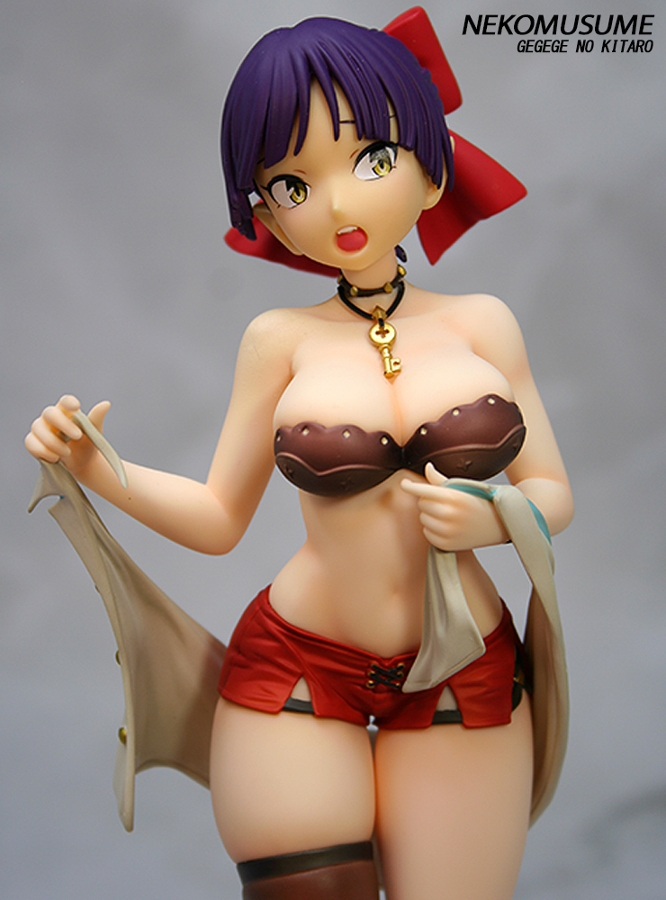 ★ゲゲゲの鬼太郎 ねこ娘 “ストラップレスビキニとカットパンツ” 1/7 24.5cm リペイント完成品／NEKOMUSUME CAT GIRL_画像3