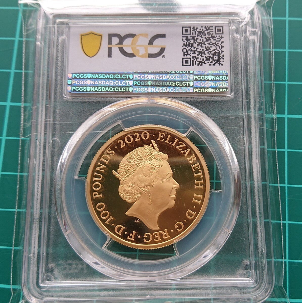 2020 イギリス ロイヤルミント ジェームス、ボンド 第1貨 1oz 100ポンド 金貨 PCGS PR70 DCAM 最高鑑定の画像6