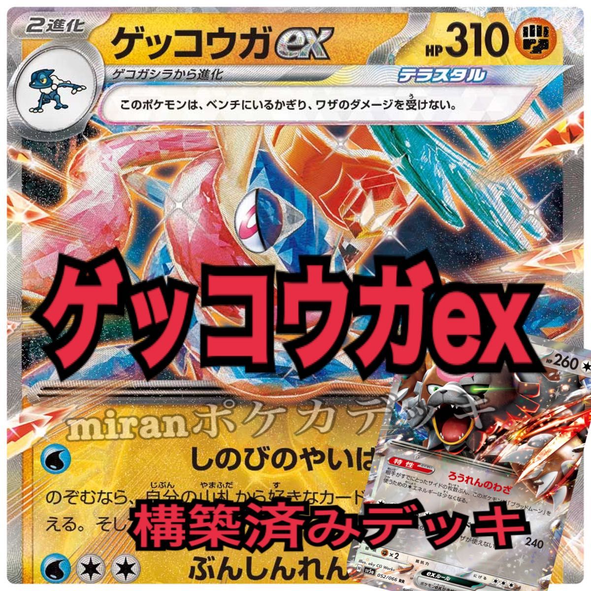 ゲッコウガex ガチグマアカツキex構築済みデッキ|Yahoo!フリマ ゲッコウガex ガチグマアカツキex構築済みデッキ|Yahoo!フリマ