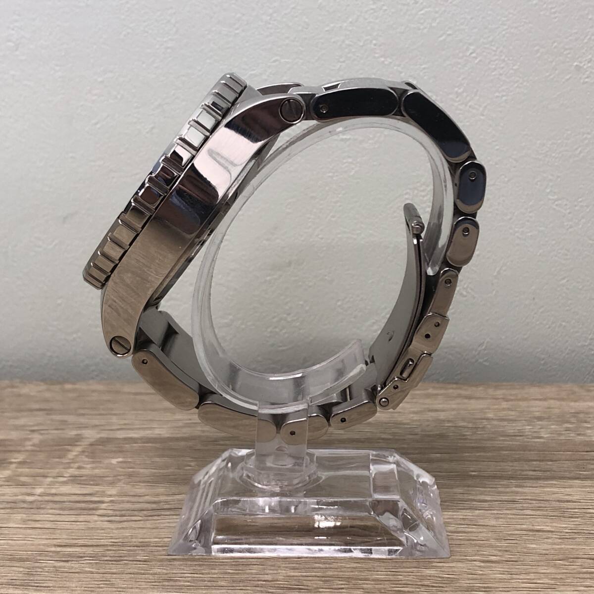 【1000円スタート】稼働品 NIXON ニクソン 腕時計 SIMPLIFY シンプリファイ THE51-31 クオーツ 黒文字盤 300METER ビッグフェイス 付属品有_画像5