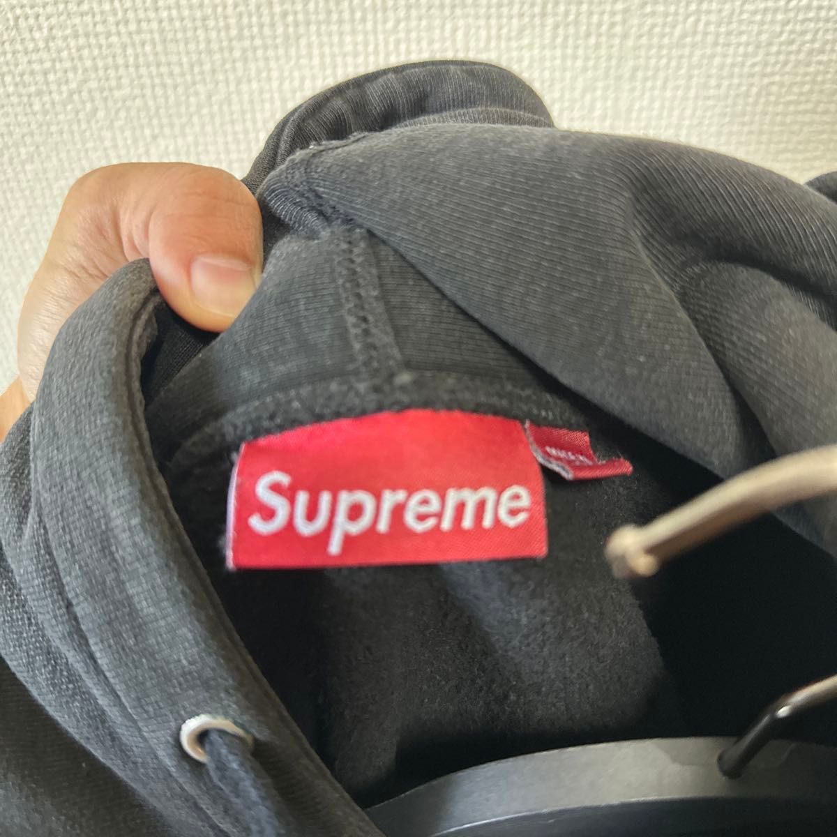 supreme 2016aw Black box logo hoodie L