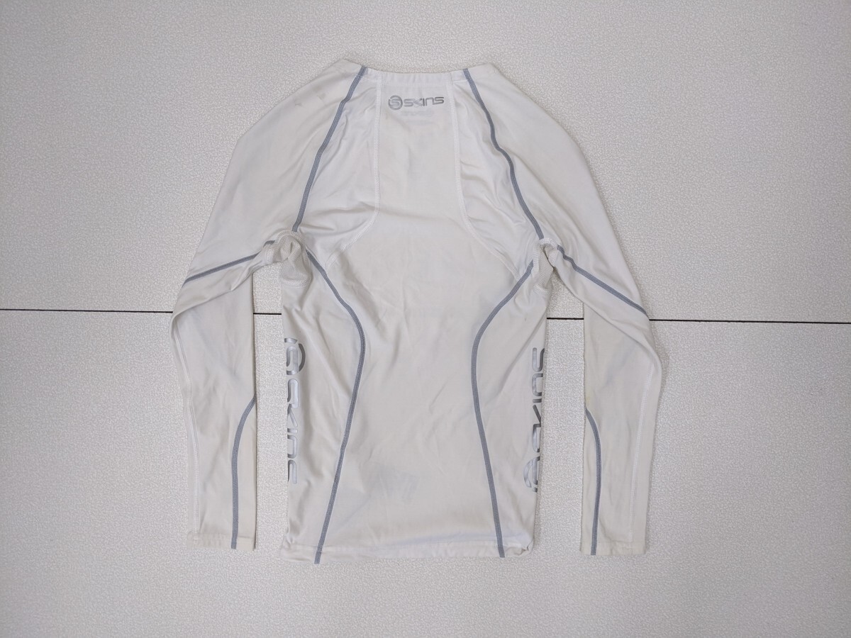 2. Skins SKINS A2.00 inner shirt under wear training wear men's S white gray x209