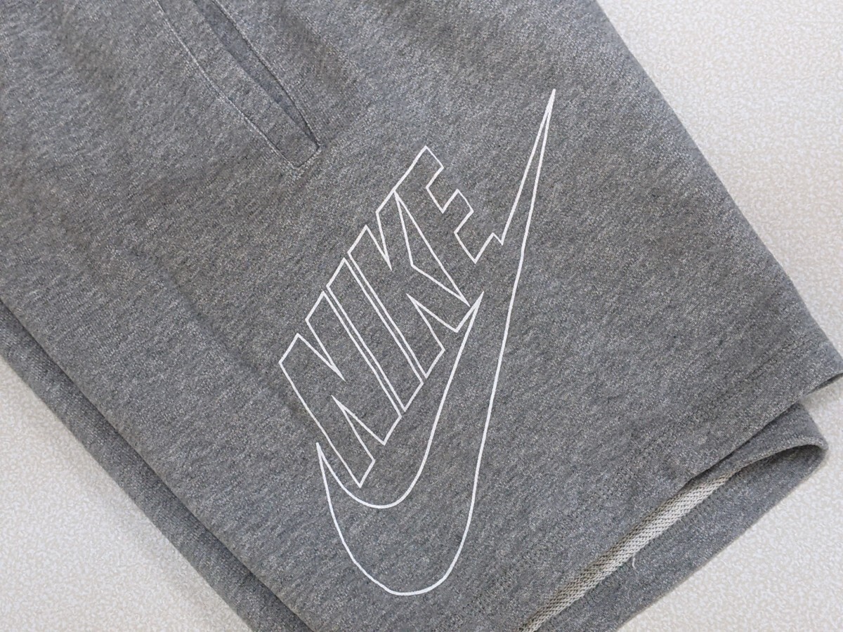 9.NIKE Nike кромка Bick swoshu тренировочный шорты шорты мужской S серый белый x403