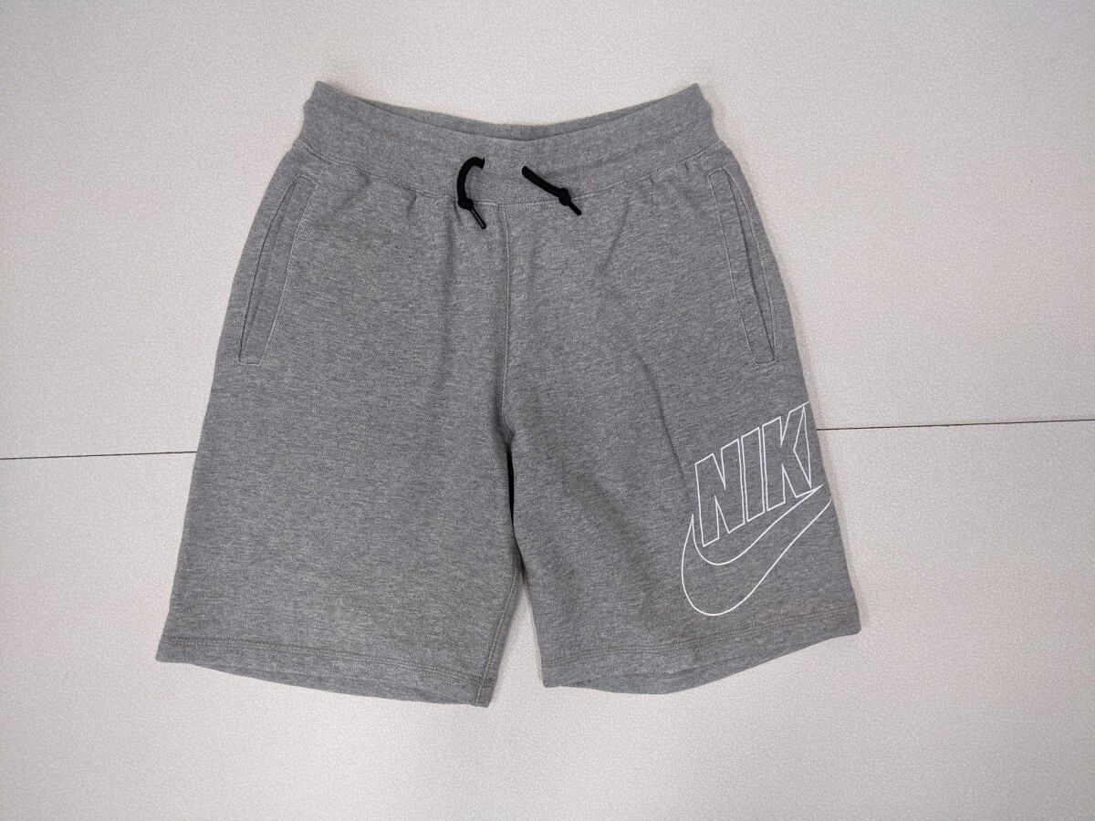 9.NIKE Nike кромка Bick swoshu тренировочный шорты шорты мужской S серый белый x403