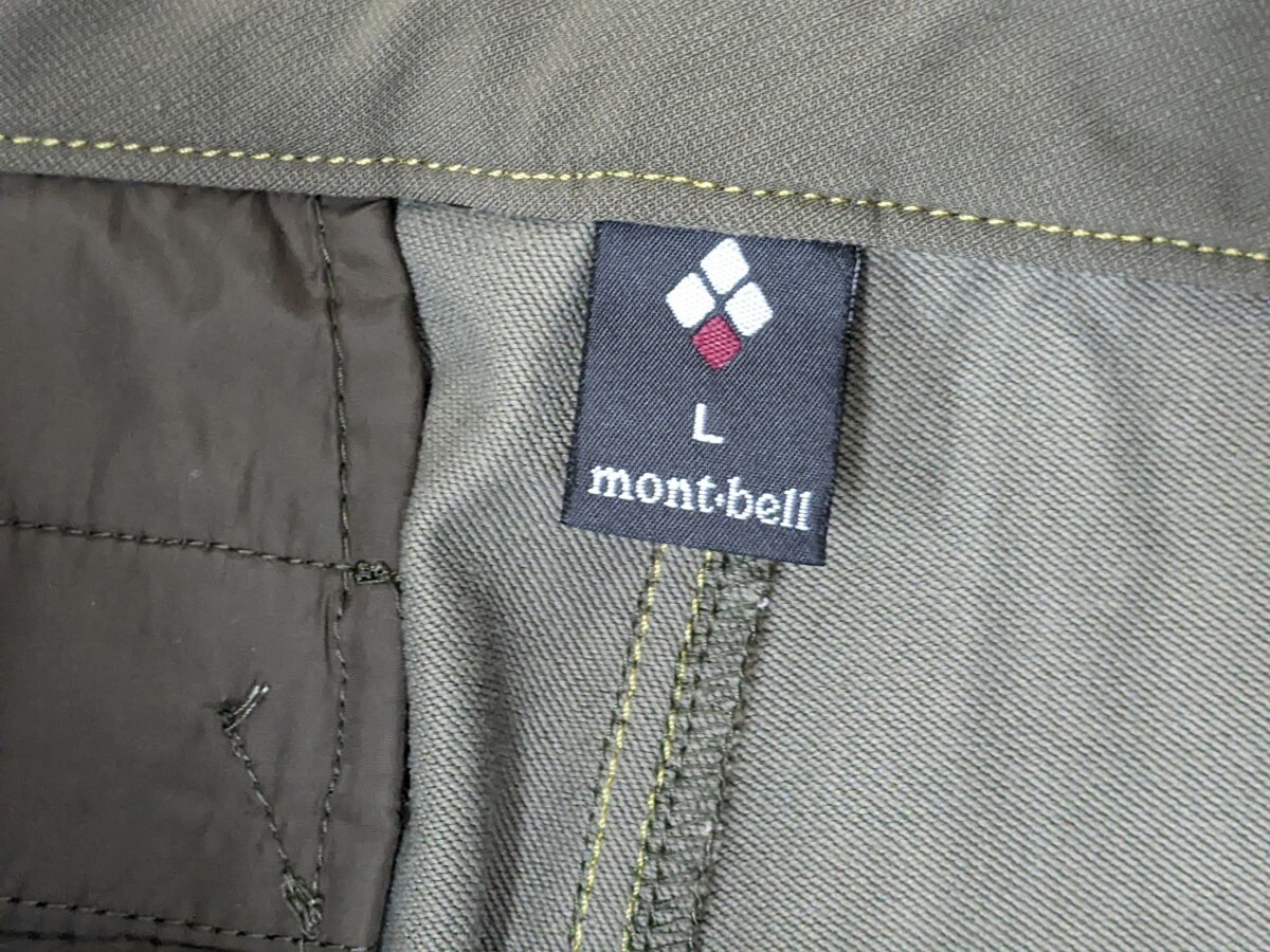 10．モンベル mont-bell 1105499 クリフパンツ ストレッチナイロンクライミングパンツ アウトドアウェア レディースL カーキ x407_画像4