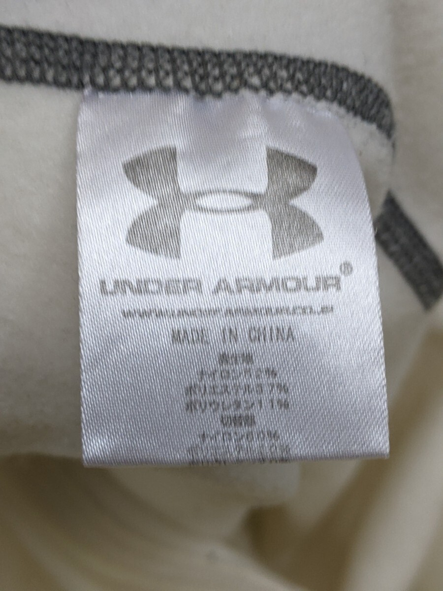 15．アンダーアーマー 2点 セット UA METAL 長袖 アンダー インナーシャツ トレーニングウェア メンズMD/LG ネイビーオフホワイト系 x205の画像7