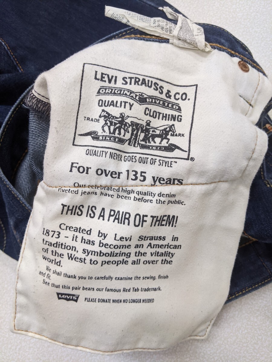 1. Levi's LEVI\'S 135 anniversary commemoration 502 Denim джинсы American Casual W33L33 темно-синий y309