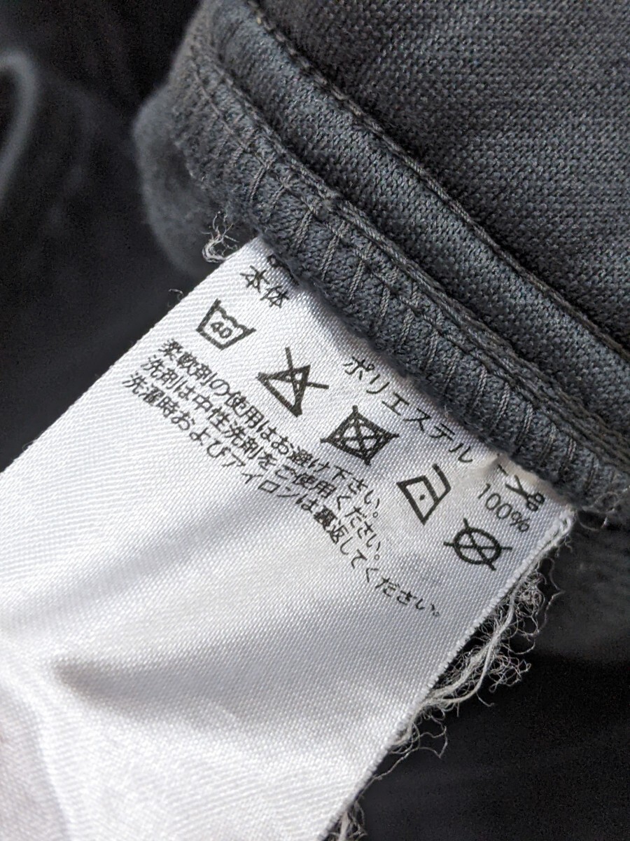 20．2点 adidas アディダス ジャージ素材 メッシュ半袖ポロシャツ ハーフパンツ ショートパンツ メンズL 白黒 トレーニングウェア x403_画像5