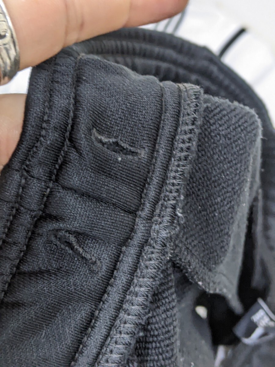 20．2点 adidas アディダス ジャージ素材 メッシュ半袖ポロシャツ ハーフパンツ ショートパンツ メンズL 白黒 トレーニングウェア x403_画像6
