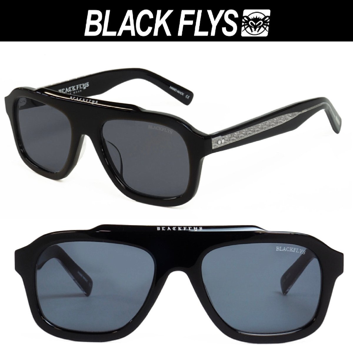  серый линзы Black Fly FLY BALLER солнцезащитные очки BlackFlys BLACK-SILVER/GREY