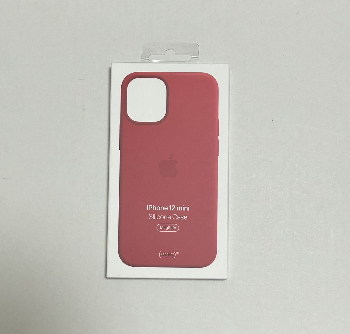 Apple純正iPhone 12 mini シリコンケース 新品 レッド_画像1