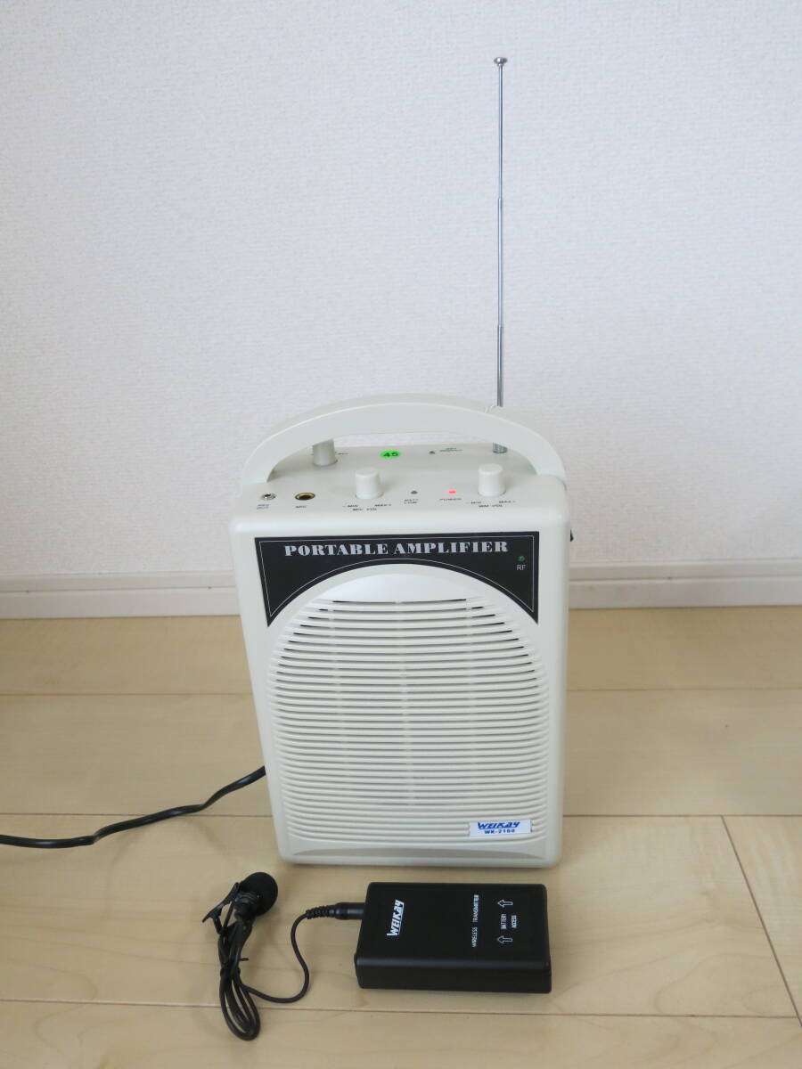  wireless microphone set * amplifier built-in loudspeaker ( portable speaker ) ①