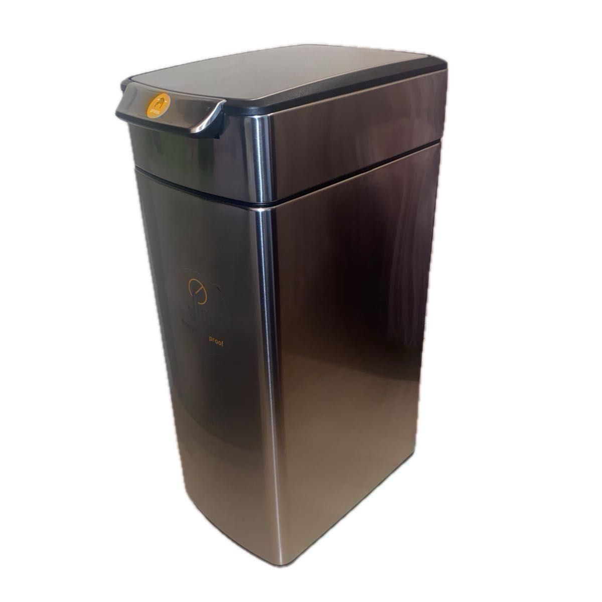 simplehuman スリムタッチバーダストボックス 40L シルバーステンレス CW2016 キッチン ゴミ箱 タッチ開閉 