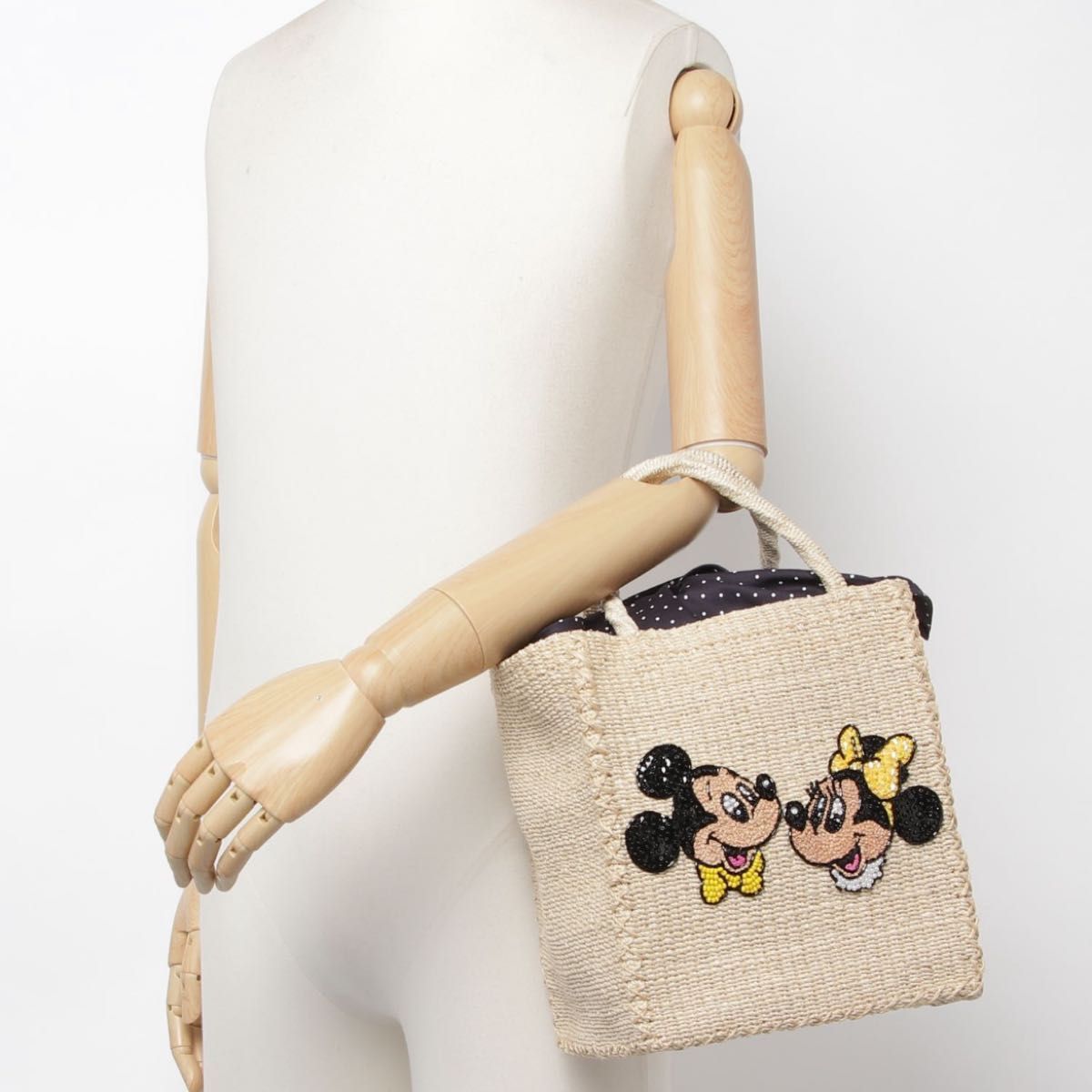 限定品】BEAMS BOY Disneyミッキーミニー45th別注かごバッグ 限定品】BEAMS BOY Disneyミッキーミニー45th別注かごバッグ